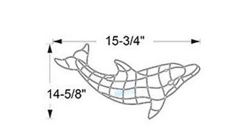 AquaStar Swim Designs Medium Dolphin Pre-Filled Frame | F2015-01
