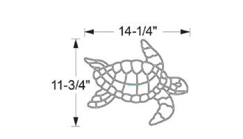 AquaStar Swim Designs Small Turtle Pre-Filled Frame | F2022-01