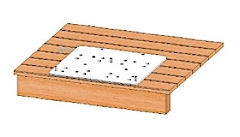 Aqua Creek Spa Lift Elite/Ultra Wood Deck Anchor | F-107UEWDA