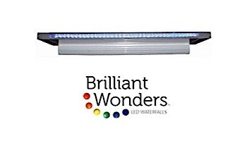 Brilliant Wonders 72" LED Waterfall Back Port | 6" Lip | 100 Ft. Cord | White | 25677-630-000