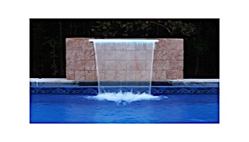 Brilliant Wonders 72" LED Waterfall Back Port | 6" Lip | 100 Ft. Cord | White | 25677-630-000