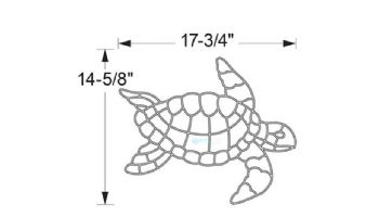 AquaStar Swim Designs Medium Turtle Pre-Filled Frame | F2023-01
