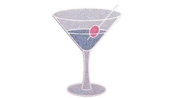 AquaStar Swim Designs Martini Glass Pre-Filled Frame | F2025-01