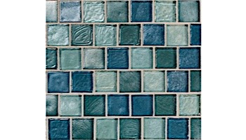 National Pool Tile Aquascapes 1x1 Glass Tile | Aquamarine | OCN-AQUAMARINE
