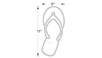 AquaStar Swim Designs Sandal Pre-Filled Frame | Set of 2 | F2028-01