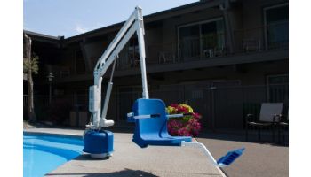 Aqua Creek Scout 2 Pool Lift | No Anchor | White Powder Coat with Blue Seat | F-802SC2