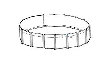 Chesapeake 33' Round Resin 54" Sub-Assy for CaliMar® Above Ground Pools | 5-4933-138-54