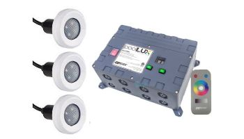SR Smith PoolLUX Premier Lighting Control System with Remote | Includes 3 Treo Light Kit | 3TR-pLX-PRM