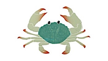 Artistry In Mosaics Crab Blue Mosaic | 5" x 8" | CRABLUB