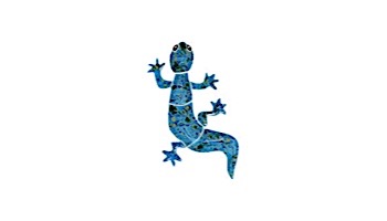 Artistry In Mosaics Gecko Blue Mosaic | Baby - 3" x 6" | GECBLUB