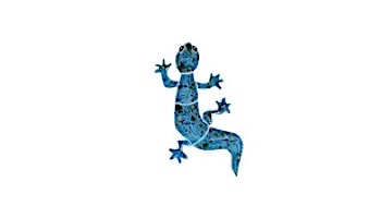 Artistry In Mosaics Gecko Blue Mosaic | Baby - 3" x 6" | GECBLUB