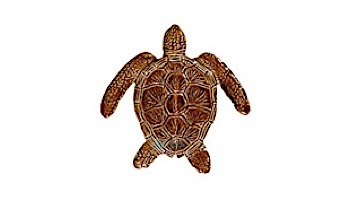 Artistry In Mosaics Loggerhead Turtle Mosaic | Blue - 6" x 6" | TLOBLUB