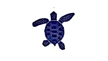 Artistry In Mosaics Loggerhead Turtle Mini Blue Mosaic | B -  4" | TLMBLUBB
