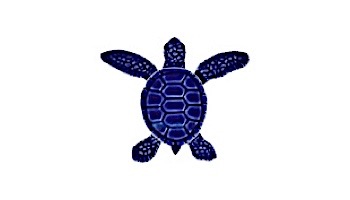 Artistry In Mosaics Loggerhead Turtle Mini Blue Mosaic | B -  4" | TLMBLUBB