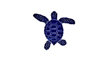 Artistry In Mosaics Loggerhead Turtle Mini Blue Mosaic | A -  4" | TLMBLUAB