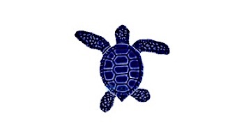 Artistry In Mosaics Loggerhead Turtle Mini Blue Mosaic | B -  4" | TLMBLUBB