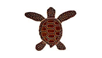 Artistry In Mosaics Loggerhead Turtle Mini Brown Mosaic | B -  4" | TLMBROBB