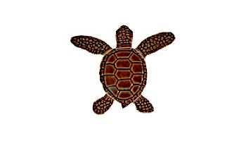 Artistry In Mosaics Loggerhead Turtle Mini Brown Mosaic | B - 4" | TLMBROBB