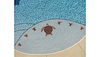 Artistry In Mosaics Loggerhead Turtle Mini Green Mosaic | A -  4" | TLMGREAB
