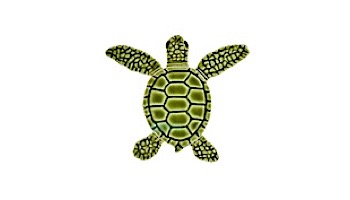 Artistry In Mosaics Loggerhead Turtle Mini Green Mosaic | B -  4" | TLMGREBB