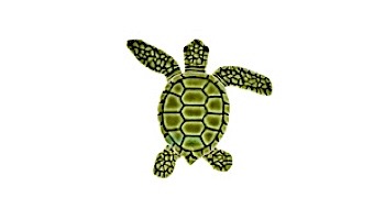 Artistry In Mosaics Loggerhead Turtle Mini Green Mosaic | B -  4" | TLMGREBB