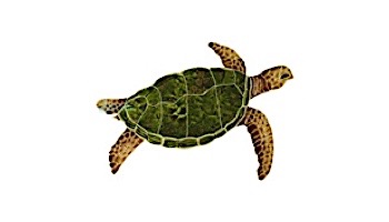 Artistry In Mosaics Sea Turtle Natural with Shadow Mosaic | Large - 24" x 33" | SESNATRL