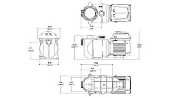 Sta-Rite SuperMax VS Variable Speed Pool Pump 1-1/2 HP | 1 Phase 115/208-230V | 343001