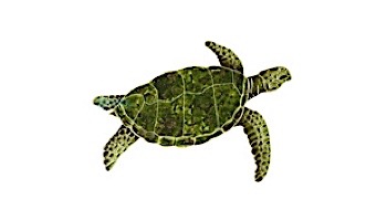 Artistry In Mosaics Sea Turtle Green with Shadow Mosaic | Medium - 16" x 23" | SESGRERM