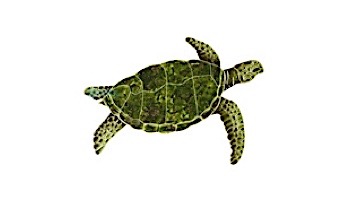 Artistry In Mosaics Sea Turtle Green Mosaic | Large - 23" x 30" | SEAGRERL