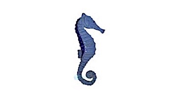 Artistry In Mosaics Seahorse Blue Mosaic | Large - 19" x 8" | SEABLULL