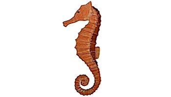 Artistry In Mosaics Seahorse Brown Mosaic | Large - 19" x 8" | SEABROLL
