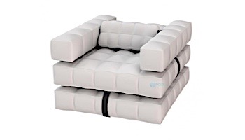Pigro Felice Modul'Air 2-in-1 Inflatable Armchair Lounger Pool Float | Matte White | 921985-MWHITE