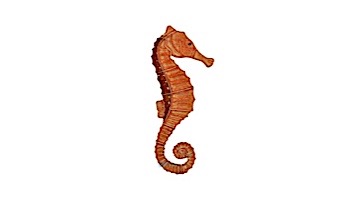 Artistry In Mosaics Seahorse Brown Mosaic | Small - 13" x 6" | SEABRORS