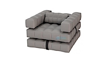 Pigro Felice Modul_#39;Air 2-in-1 Inflatable Armchair Lounger Pool Float | Stone Grey | 921985-SGREY