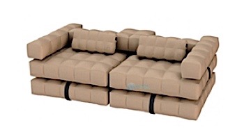 Pigro Felice Modul'Air 2-in-1 Inflatable Sofa Double Lounger Pool Float | Olive Green | 921986-OGREEN