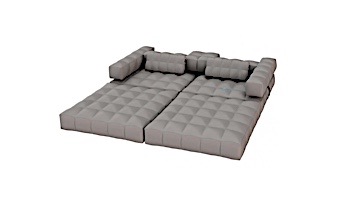 Pigro Felice Modul'Air 2-in-1 Inflatable Sofa Double Lounger Pool Float | Stone Grey | 921986-SGREY