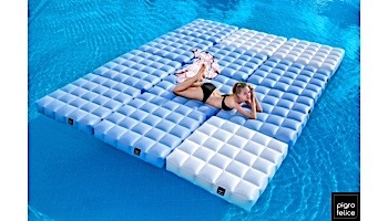 Pigro Felice Modul'Air Inflatable Base Pool Float | Matte White | 921987-MWHITE