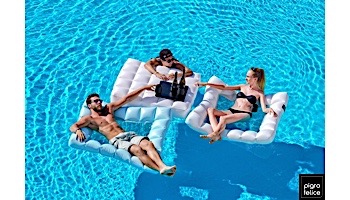 Pigro Felice Modul'Air Premium Inflatable Single Floating Hammock | Aqua Blue | 921991-AQUABLUE