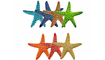 Artistry In Mosaics Starfish Mosaic | Aqua - 5" | STAAQUB