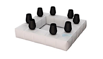 Pigro Felice Modul_#39;Air 2-in-1 Inflatable Drink Cooler Pool Float Bar | Matte White | 921992-MWHITE