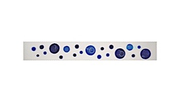 Artistry In Mosaics Step Markers Bubbles Blue Mosaic | 3" x 24" | SMBUBBLU