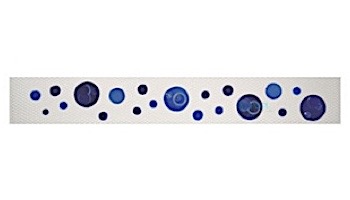 Artistry In Mosaics Step Markers Dolphin Blue Mosaic | 3" x 24" | SMDOLBLU