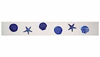 Artistry In Mosaics Step Markers Dolphin Blue Mosaic | 3" x 24" | SMDOLBLU