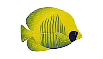 Artistry In Mosaics Tiger Tang Fish Mosaic | Yellow - 5" x 8" | TTAYELS