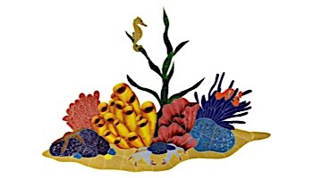 Artistry In Mosaics Tropical Reef Mosaic | 24" x 33" | TREMCOM
