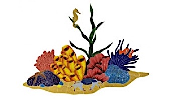 Artistry In Mosaics Tropical Reef Mosaic | 24" x 33" | TREMCOM