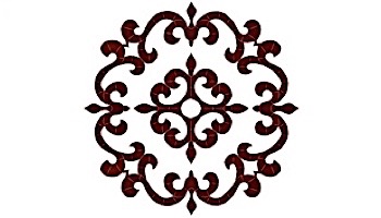 Artistry In Mosaics Tuscan Medallion Mosaic | Blue - 42" x 42" | MTUBLUL