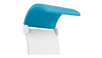 Ledge Lounger Signature Collection Chair Shade | White Frame - Pacific Blue Fabric Stock Color | LL-SG-CR-SH-W-STD-4601