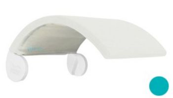 Ledge Lounger Signature Collection Chair Shade | White Frame - Pacific Blue Fabric Stock Color | LL-SG-CR-SH-W-STD-4601