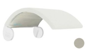 Ledge Lounger Signature Collection Chair Shade | White Frame - Pacific Blue Fabric Stock Color | LL-SG-CR-SH-W-STD-4601